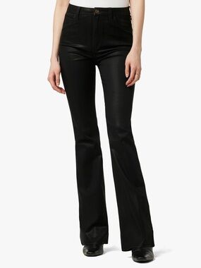 Joes Jeans The Hi Honey High Rise Curvy Bootcut Coated Black Jeans Size 29